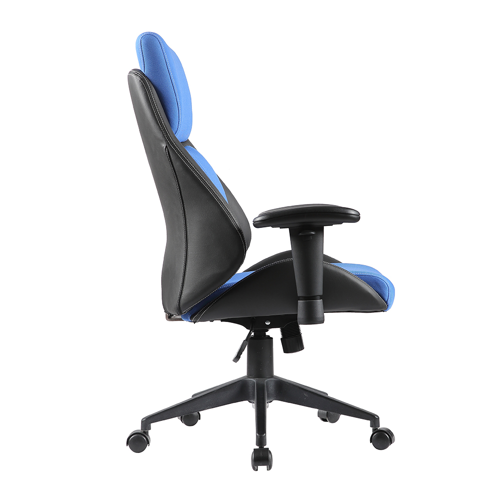 XL-3340 Sedia da ufficio girevole blu e nera dal design unico