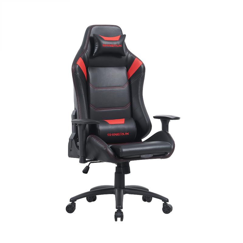 Sedia da gaming in PU e PVC con braccioli 3D regolabili